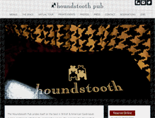 Tablet Screenshot of houndstoothpub.com